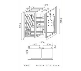 Комбинированная сауна 2в1 Ceruttispa Albano-R White - фото 6